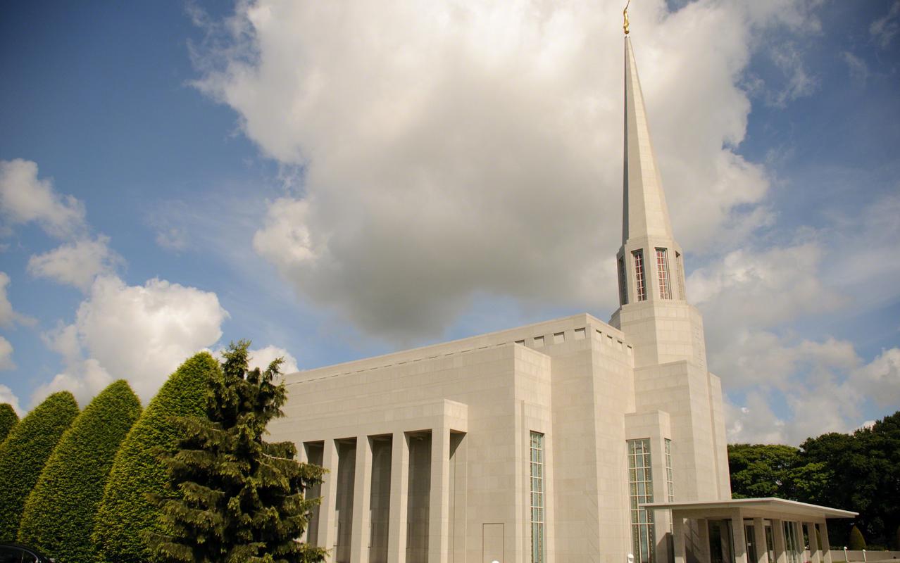 The temple's spire reaching towards the heavens.