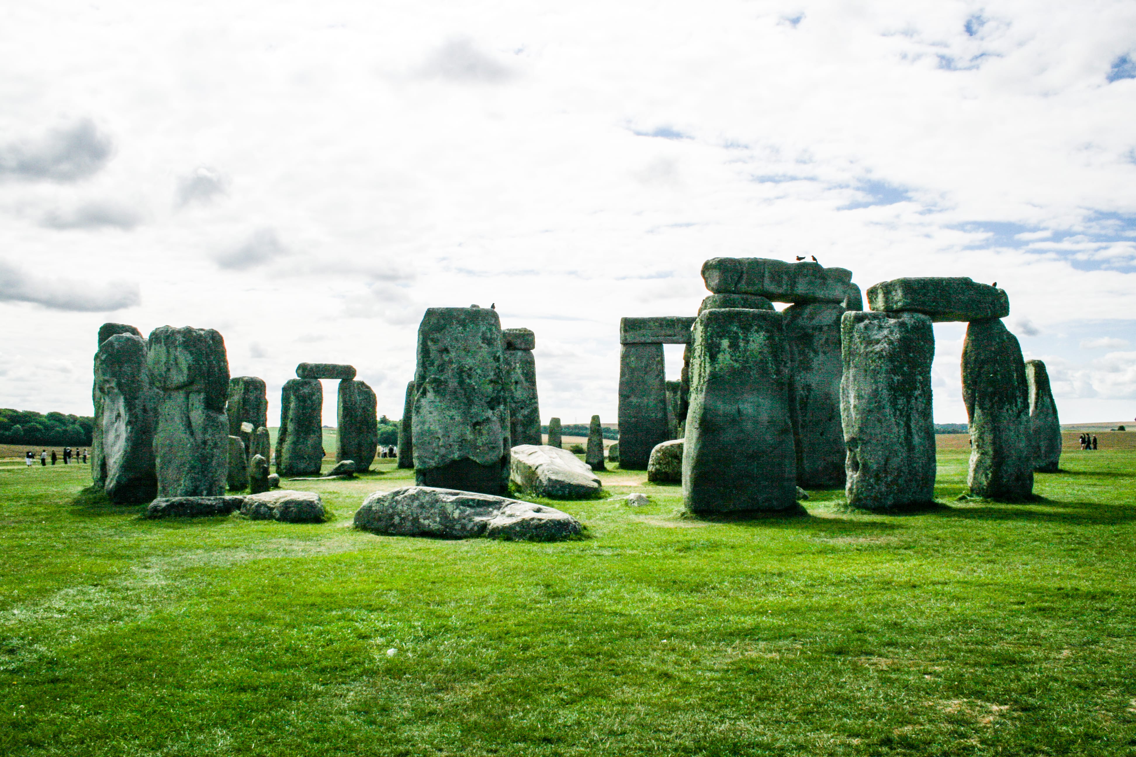Stonehenge عند غروب الشمس