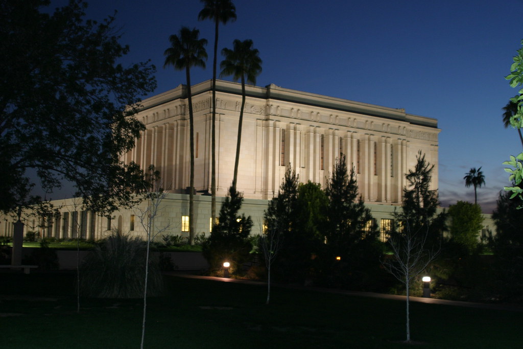 The new Visitors' Center adjacent to the temple