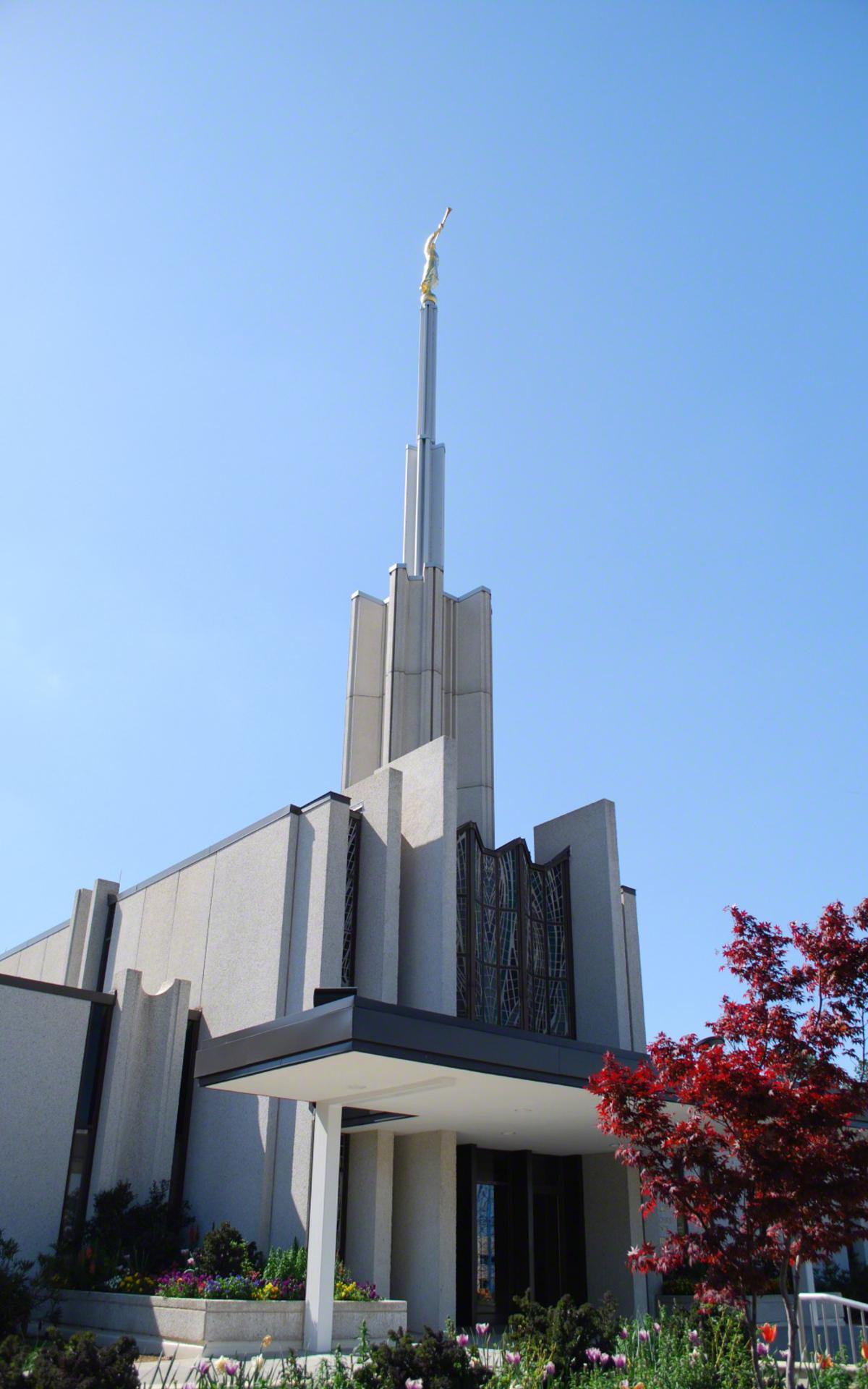 Spire and Angel Moroni