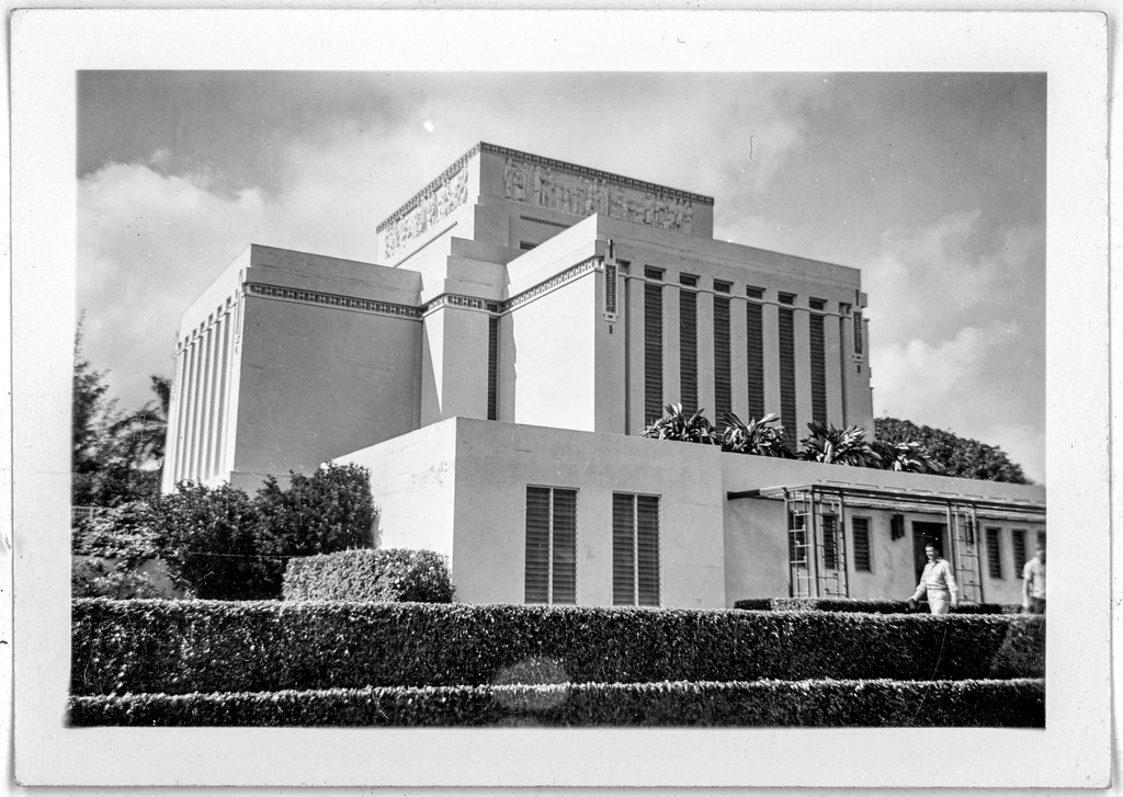 The iconic front facade featuring the Maternity Fountain