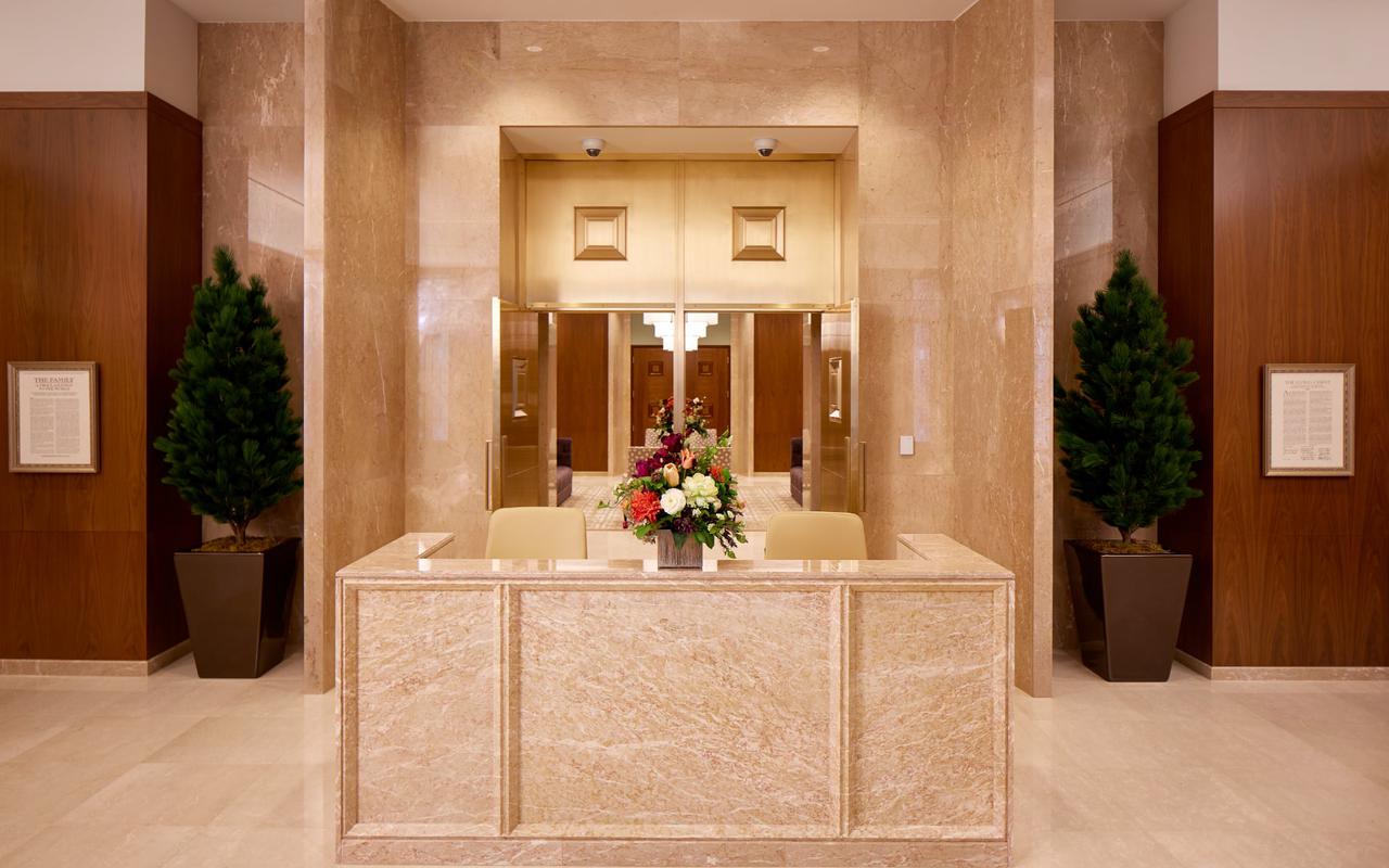 A detailed shot of the temple's exterior design.