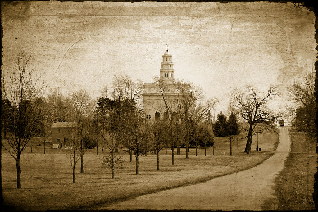 The reconstructed temple on the bluff