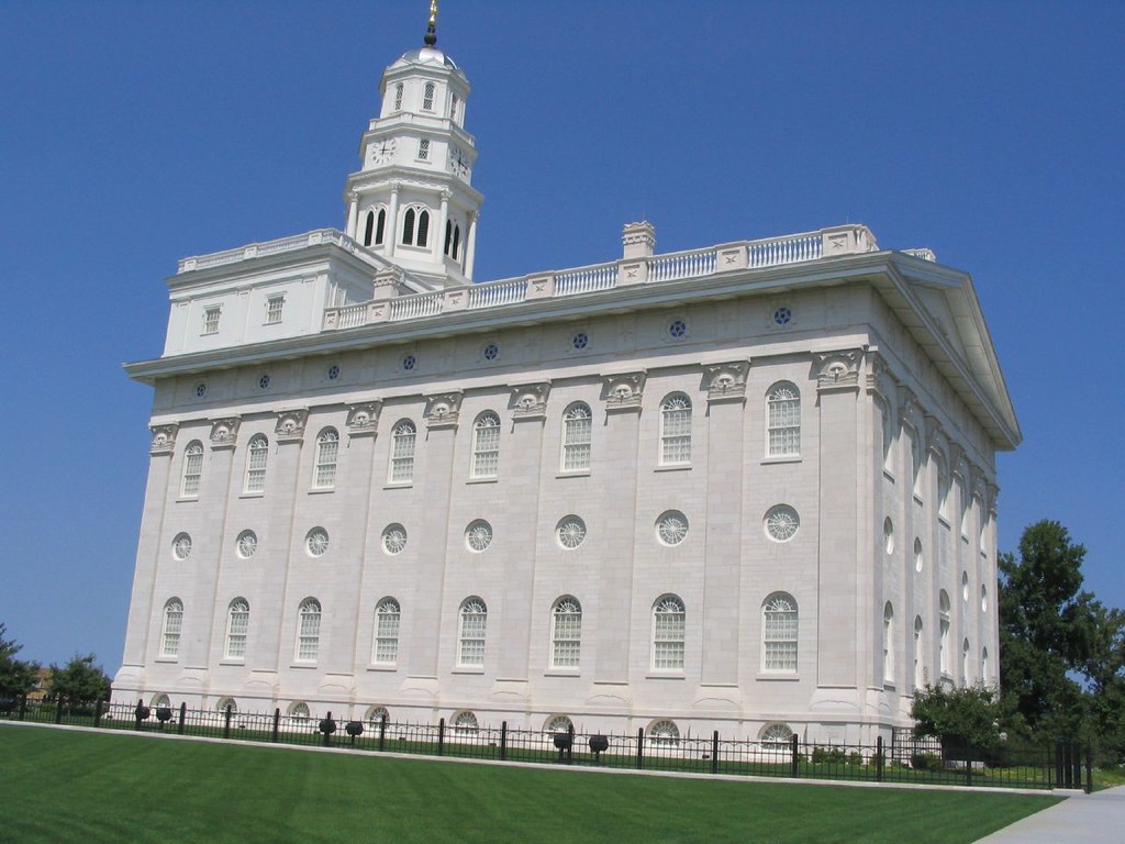 The Angel Moroni atop the spire