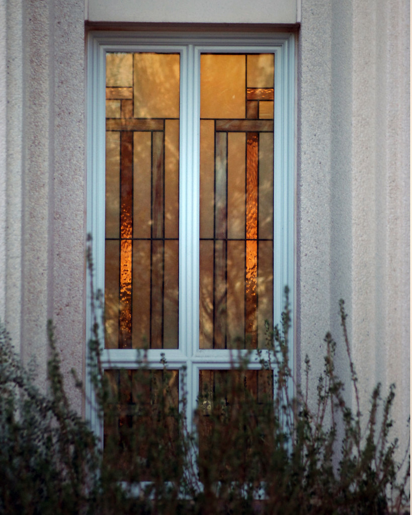 Entrance plaza with herringbone pavers