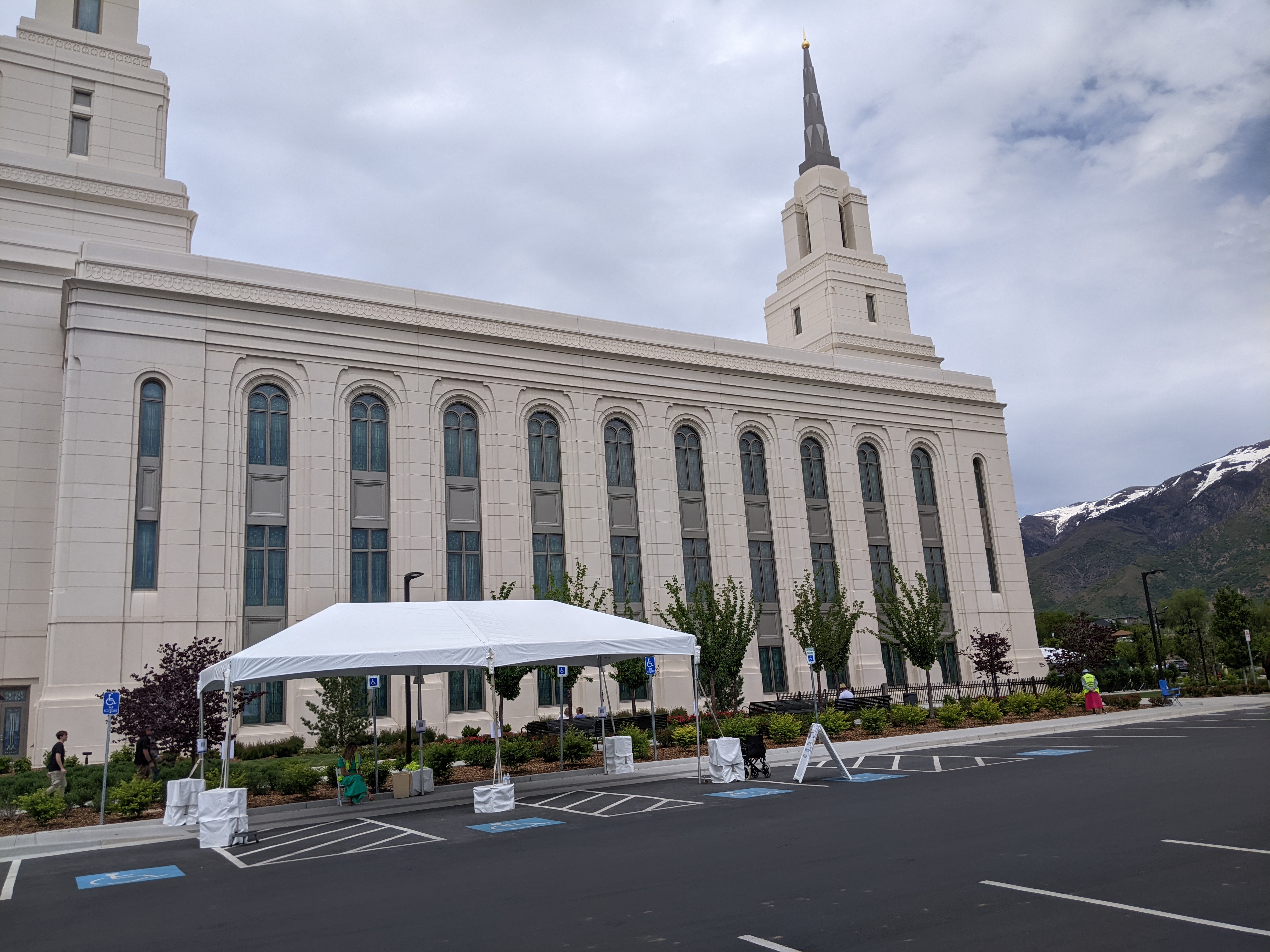 Another view of the temple's exterior
