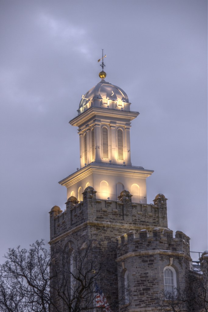 Vertical dusk perspective