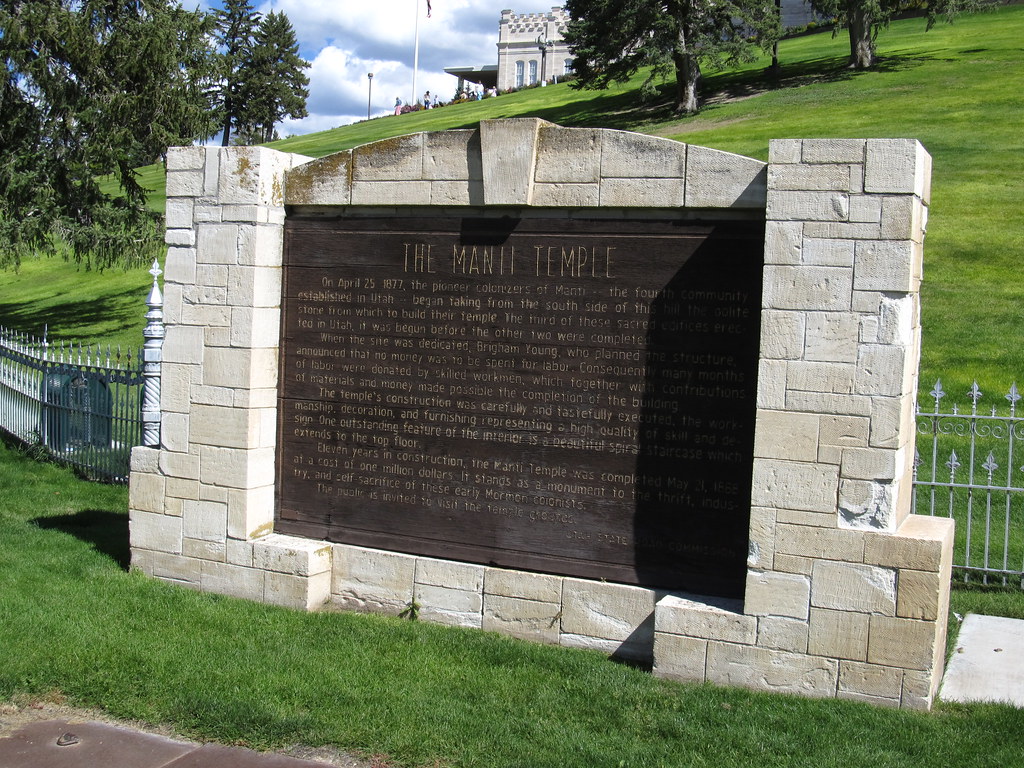 View from the base of the hill looking up at the fortress-like structure