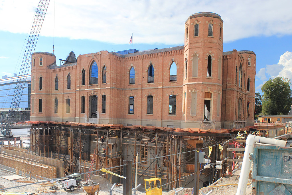 Winter view of the temple grounds