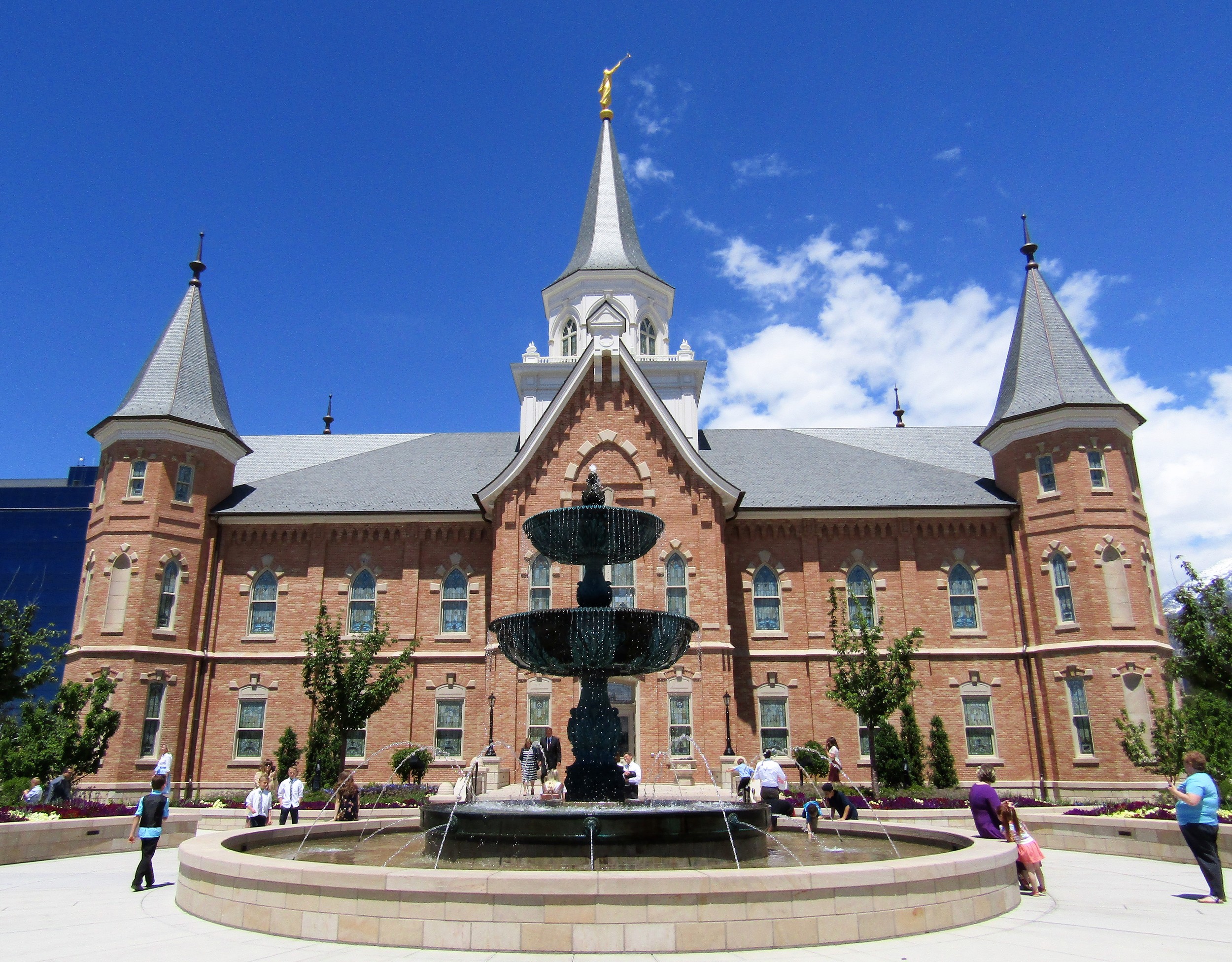 Aerial view of the temple block