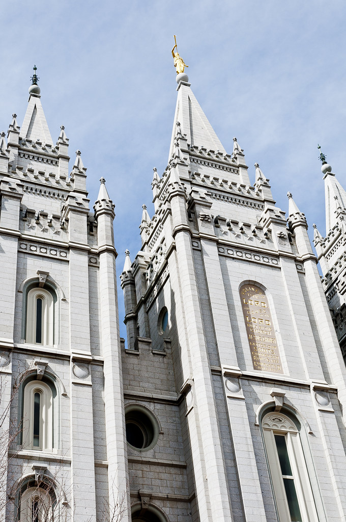 East towers and Angel Moroni statue