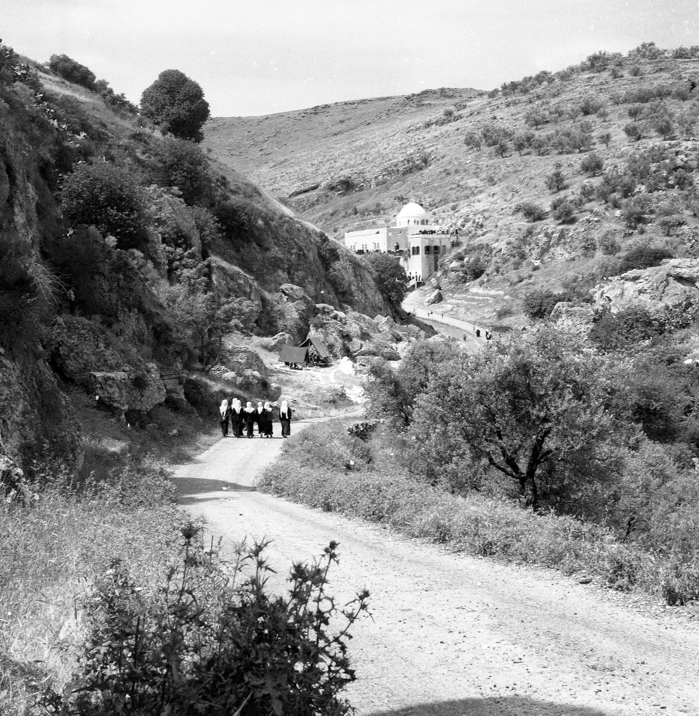 Pilgrims visiting the shrine.