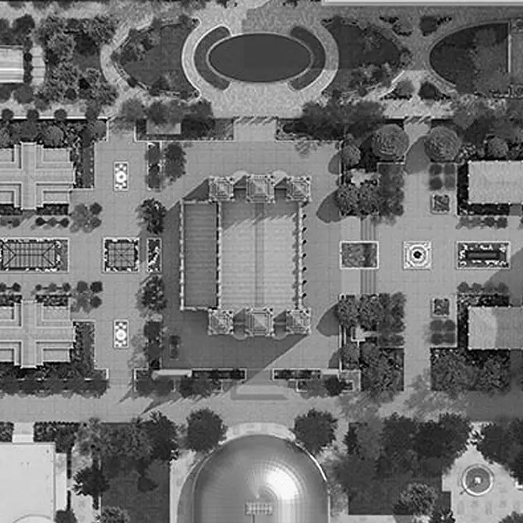 Mid 20th Century Temple Grounds